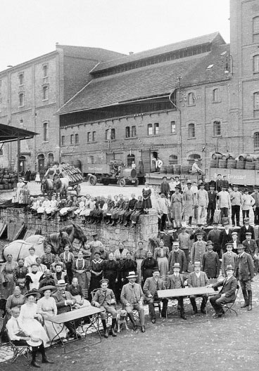 historisches Foto der Ehringsdorfer Brauerei